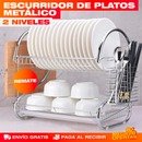 Escurridor de Platos Metálico de 2 Niveles