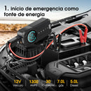 Power Compressor - Carregador de Bateria Veicular Portátil 3 em 1 - [ÚLTIMAS UNIDADES]
